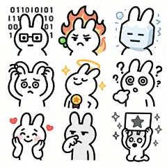 我用GPT4o生成了一套表情包!