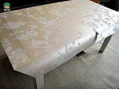 用精美壁纸装饰桌面的图片教程  壁纸咖啡桌的制作方法图解