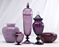 Vintage Steuben...love the purples.I like all of these.: 
