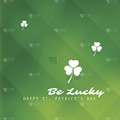 幸运-圣帕特里克节贺卡设计