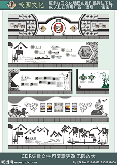 古月黑白采集到展板