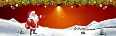 圣诞老人背景图 