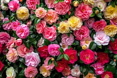 鲜花盛开之山茶花花蕊