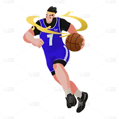 卡通感文体娱乐人物元素