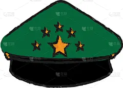 警官,鸭舌帽,计算机图标,分离着色,制服,职权,安全的,概念,图像,收集