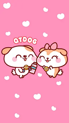 可爱秋田君手机壁纸～水瓶