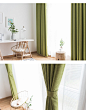 棉麻日式客厅卧室简约现代亚麻遮光窗帘纯色成品原木色2021年新款-淘宝网