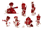Red soldiers
