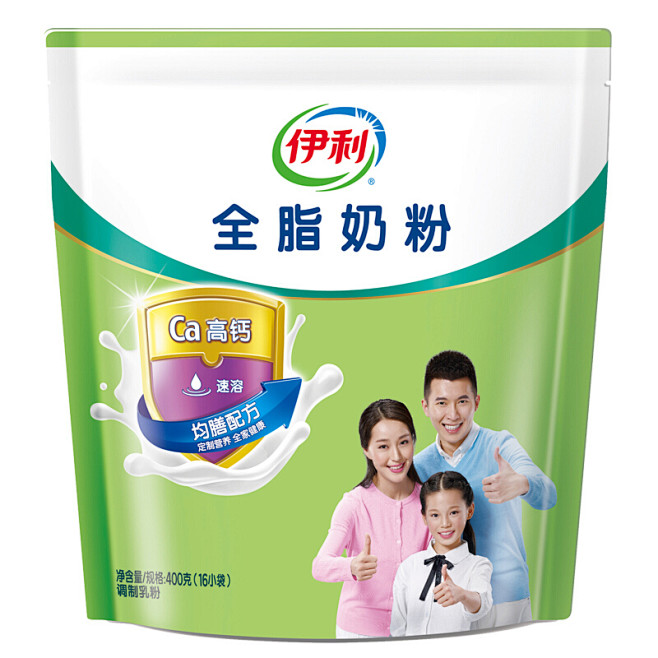 【伊利奶粉】伊利全脂营养奶粉400g 成...