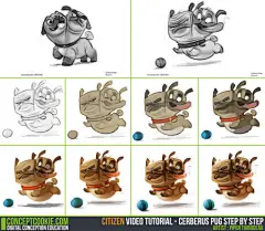 7.GAME【大师作品】美国—画师ConceptCookie的插画绘画教程