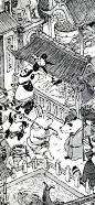 巨幅黑白镇复刻版落户巴厘岛熊猫餐厅... 来自明子的水墨奇幻世界 - 微博