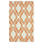 Hand-hooked wool rug.  Product: RugConstruction Material: WoolColor: OrangeFeatures:...