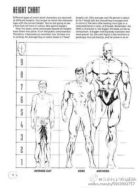 美式英雄漫画的人体结构及姿态#绘画教程#