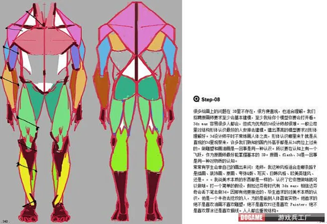 曼奇立德实用原画师简化人体理解教程-花瓣网