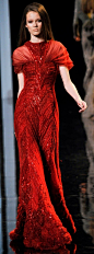 时装服饰Elie-Saab-Haute-Couture-2010-red-dress