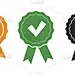 Quality mark. Certification icon. Award and guaran