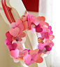 Paper Hearts Wreath