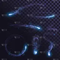 烟,蓝色,火花,热,背景分离,环境,陨石,尾巴,能源,绘画插图