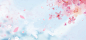 樱花节主题海报背景psd背景图_新图网 https://ixintu.com 日本樱花节 手绘 唯美 插画 活动主题 花瓣 天蓝色 粉色樱花 清新浪漫 海报banner 文艺