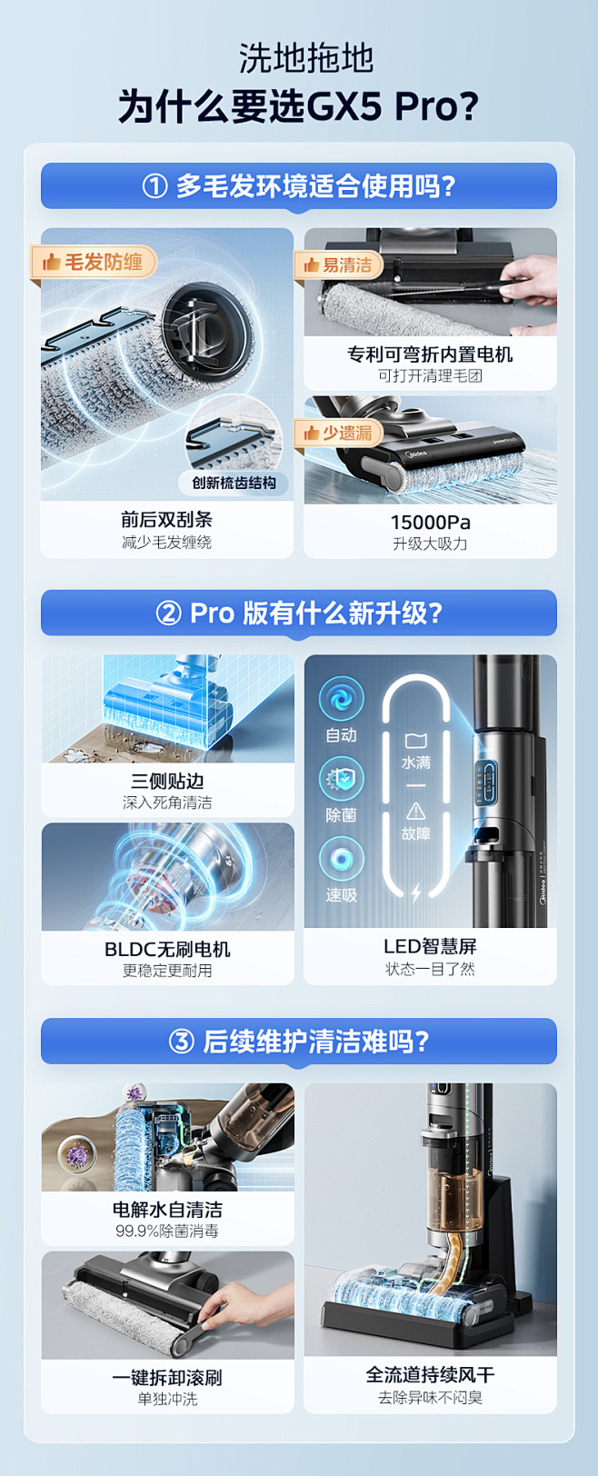 【爆款新品】美的无尘感洗地机GX5Pro...