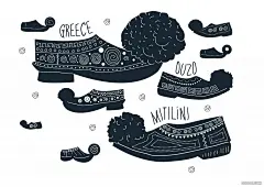 传统希腊茴香烈酒酒精饮料包装图腾插画的味道-dolphins  communication design [19P] .jpg