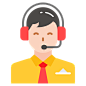 Customer service free icon 客服 人 头像 男 耳麦 咨询 服务 帮助支持