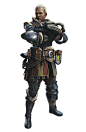 NPC Commander Artwork from Monster Hunter: World