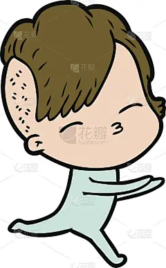 穿着连体衣的卡通女孩