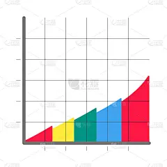 Modern diagram bars flat style design infographics