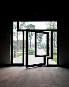 pivot glass door