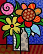 Romero Britto是巴西著名流行艺术画家，本时代的艺术精英，生于1963年，从1980年起开始活跃于画坛。曾经为多个著名品牌或项目设计涂鸦风格产品。在流行的颜色中配合了个人独特的风格，被称为“新 Cubism ”。 ​​​​