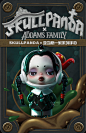 POPMART泡泡玛特 SKULLPANDA亚当斯一家盲盒玩具摆件潮流手办公仔-tmall.com天猫