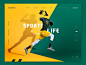 Conceptual Web UI – Sports  website #Exploration by Ahsan Raz    -  #WebDesign #webdesignEducation #webdesignMusic #webdesignServices