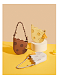 YINMEI包包2021新款芝士奶酪腋下包女原创设计单肩包高级感手提包-tmall.com天猫