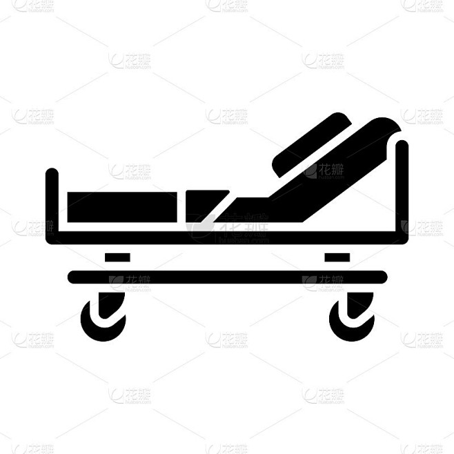 医院的病床上图标