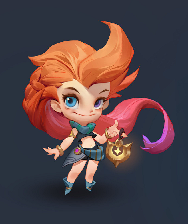 LOL zoe 佐伊Q化~, 背光的 酝...