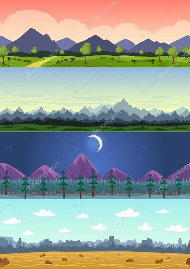 Vector parallax land...