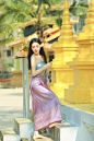 鞠婧祎同款傣族服装 泰国旅游拍照西双版纳一片式筒裙夏季裹胸-淘宝网