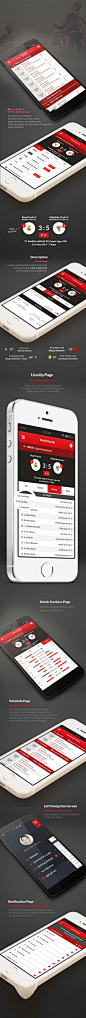 Football Schedules App Design on App Design Served