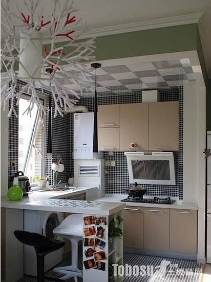 2012厨房吧台效果图赏析—土拨鼠装饰设...