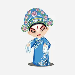 国潮戏曲人物卡通元素