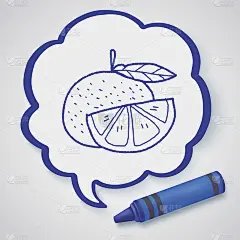 橙色的涂鸦