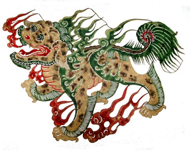 [转载]皮影中的神兽