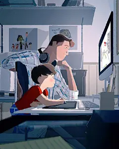 温馨快乐的童年。 ​​​​