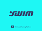 swim.com-徽标探索矢量设计iphone app身份品牌图标志图标swmmer游泳