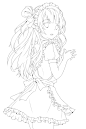 K018ENU94H8LA手绘插画线稿