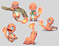 Charmander Pokemon simple background wallpaper (#322322) / Wallbase.cc