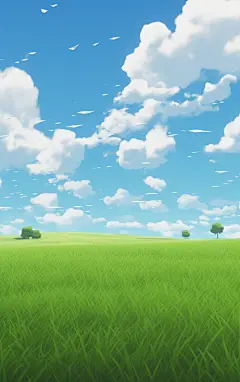 植物壁纸简约草地壁纸素材图AI图背景