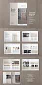 Annual Report Template #corporate #business #brochure #template #indesign #brochuretemplate #templates