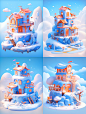 wanggangtie_A_blue_house_on_a_snowy_mountain_with_bright_sunshi_17774f65-b226-443b-b447-cdd3f7b6ea9b